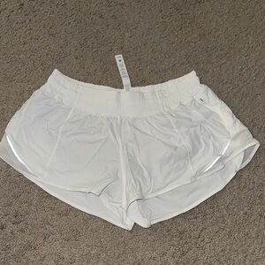 Lululemon White Athletic Shorts